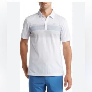 Travis Mathew Over the Fence Chest Stripe Golf Polo